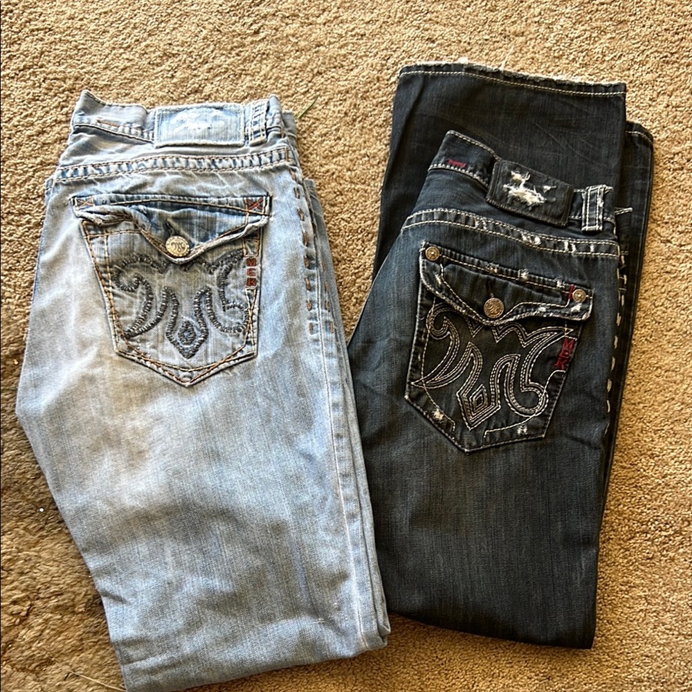 MEK Blue Boot Cut Jeans